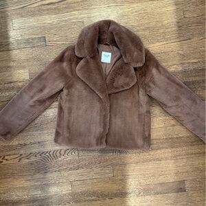 Abercrombie & Fitch Faux Fur Coat - Size S